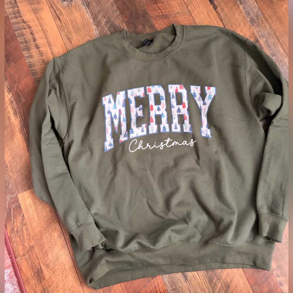 Gildan Olive Heavy Blend Sweatshirt